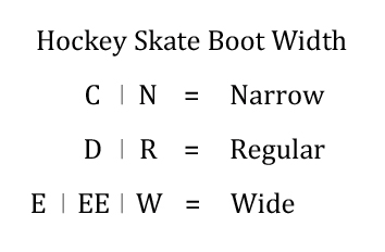 reebok ice skates size chart